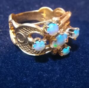 Gold Opal Ring
